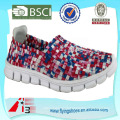 Tissé élastique confortable léger texture chaussures fille